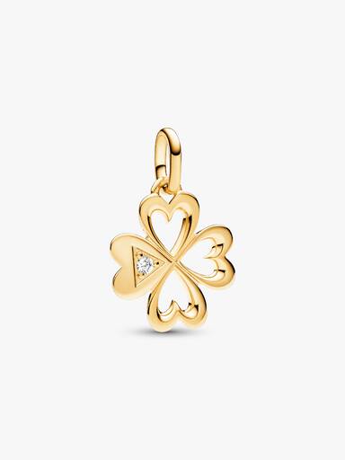 Medallion Quadrifoglio e cuori Pandora ME