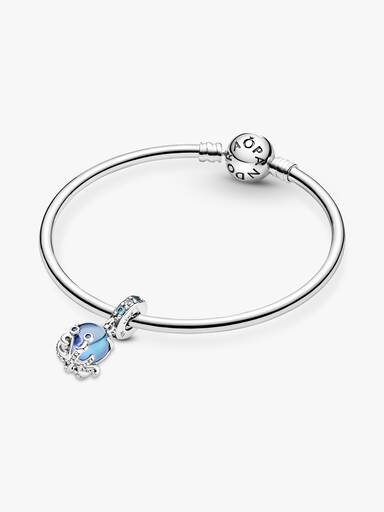 Süßer Oktopus Murano-Glas Charm-Anhänger
