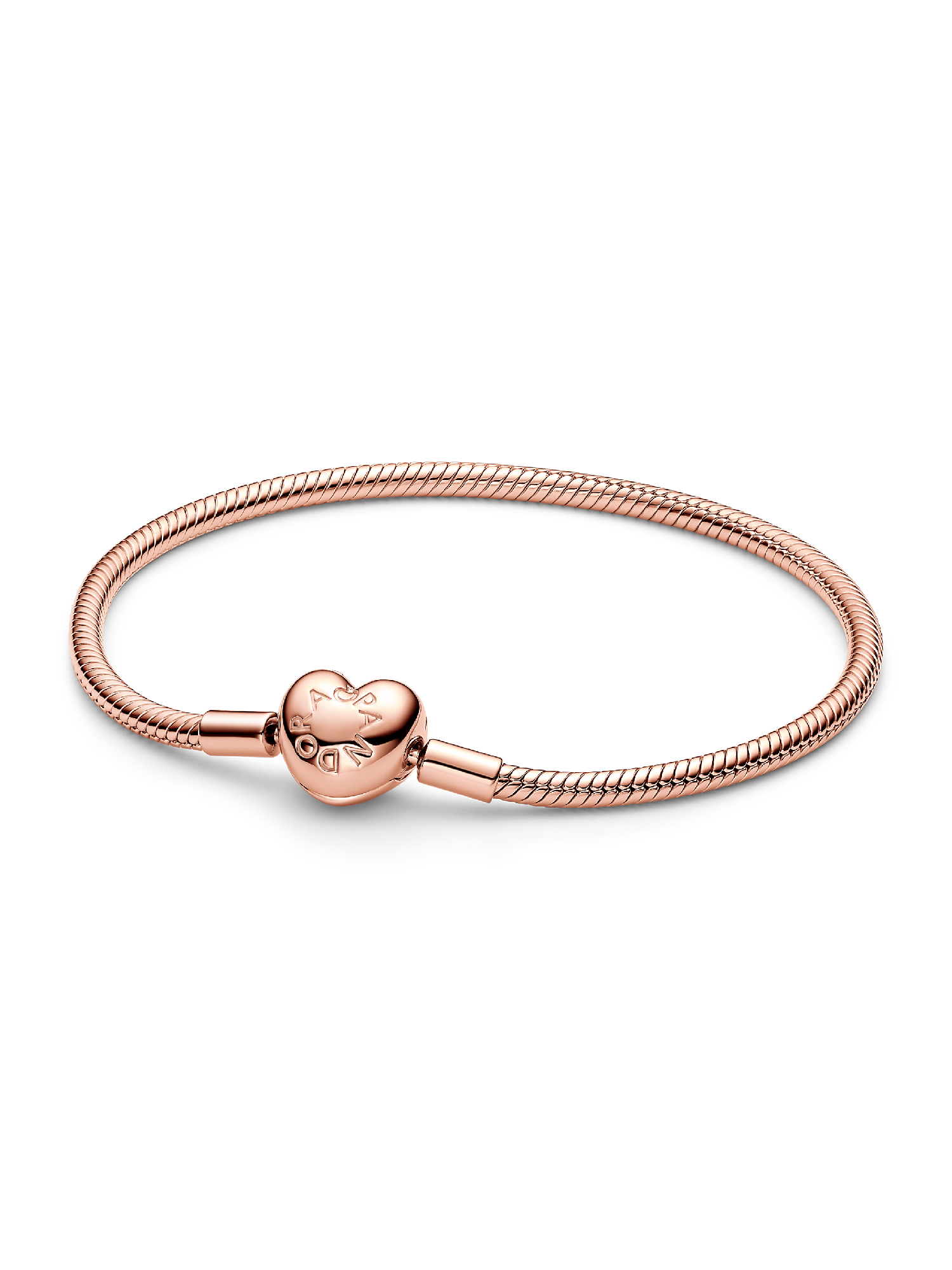Herz-Verschluss Schlangen-Gliederarmband