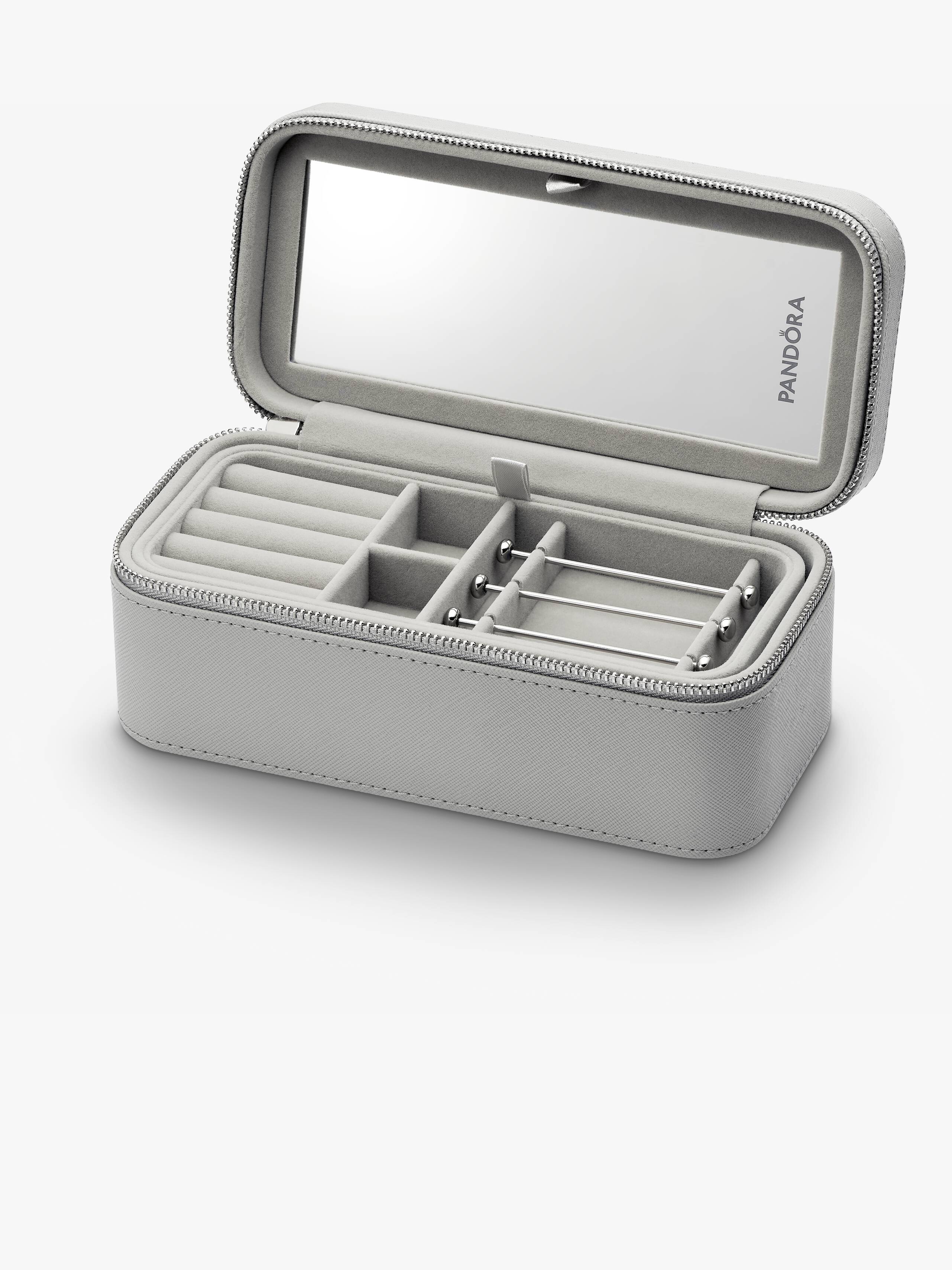 Kleine graue Schmuckbox
