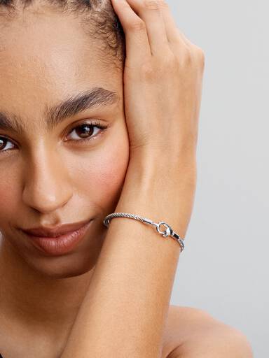Bracelet Fermoir Clouté & Chaîne