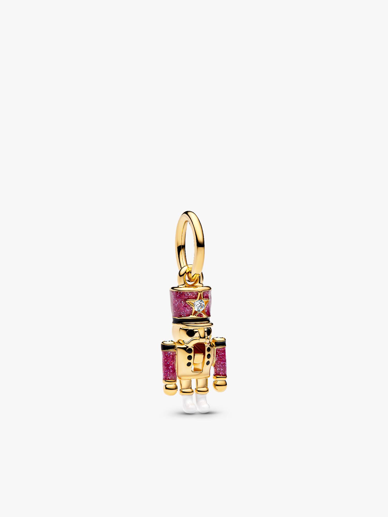 Beweglicher Nussknacker Charm-Anhänger