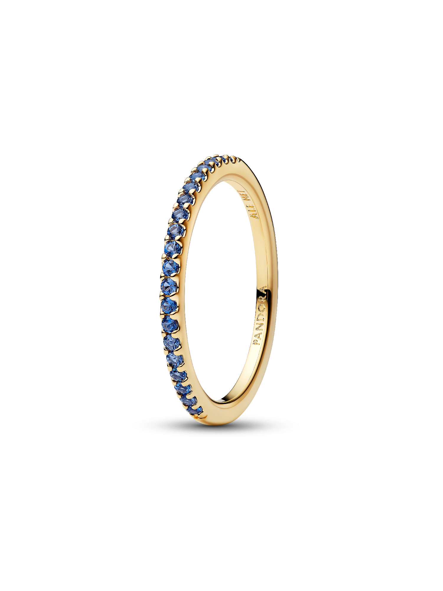 Funkelnder Blauer Halb-Ewigkeits-Ring