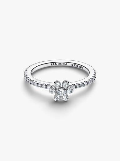 Funkelnde Blume Ring