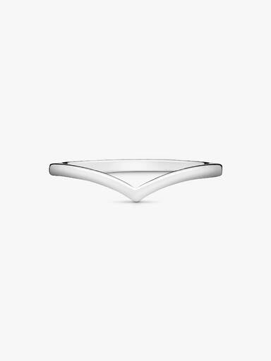 Bague V brillante