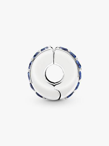 Blaues Funkelndes Clip-Charm
