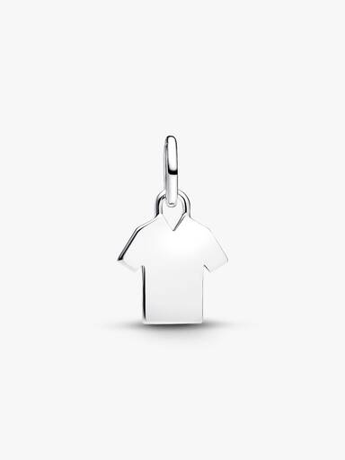 Gravierbares Fußballtrikot Charm-Anhänger
