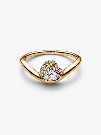 Welliges Herz Ring