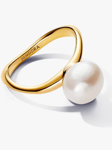 Bague Perle de Culture d'Eau Douce Traitée Baroque