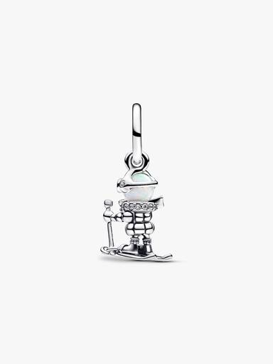 Skifahrer Charm-Anhänger