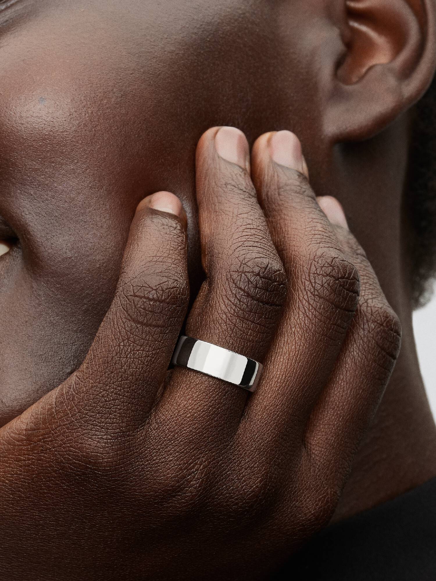 Gravierbares Breites Band Ring