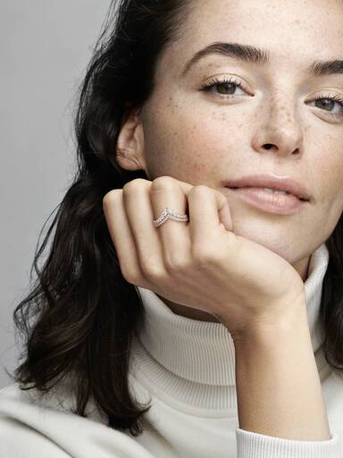 Prinzessin-Wishbone Ring