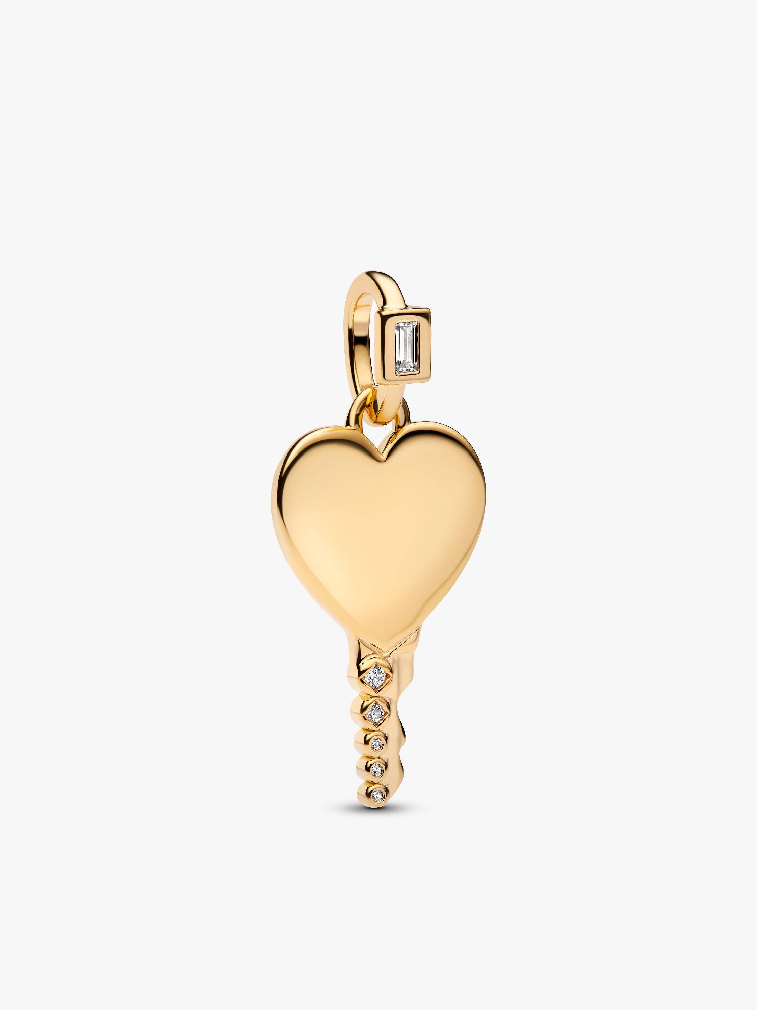 Pendentif Clé Cœur Gravable