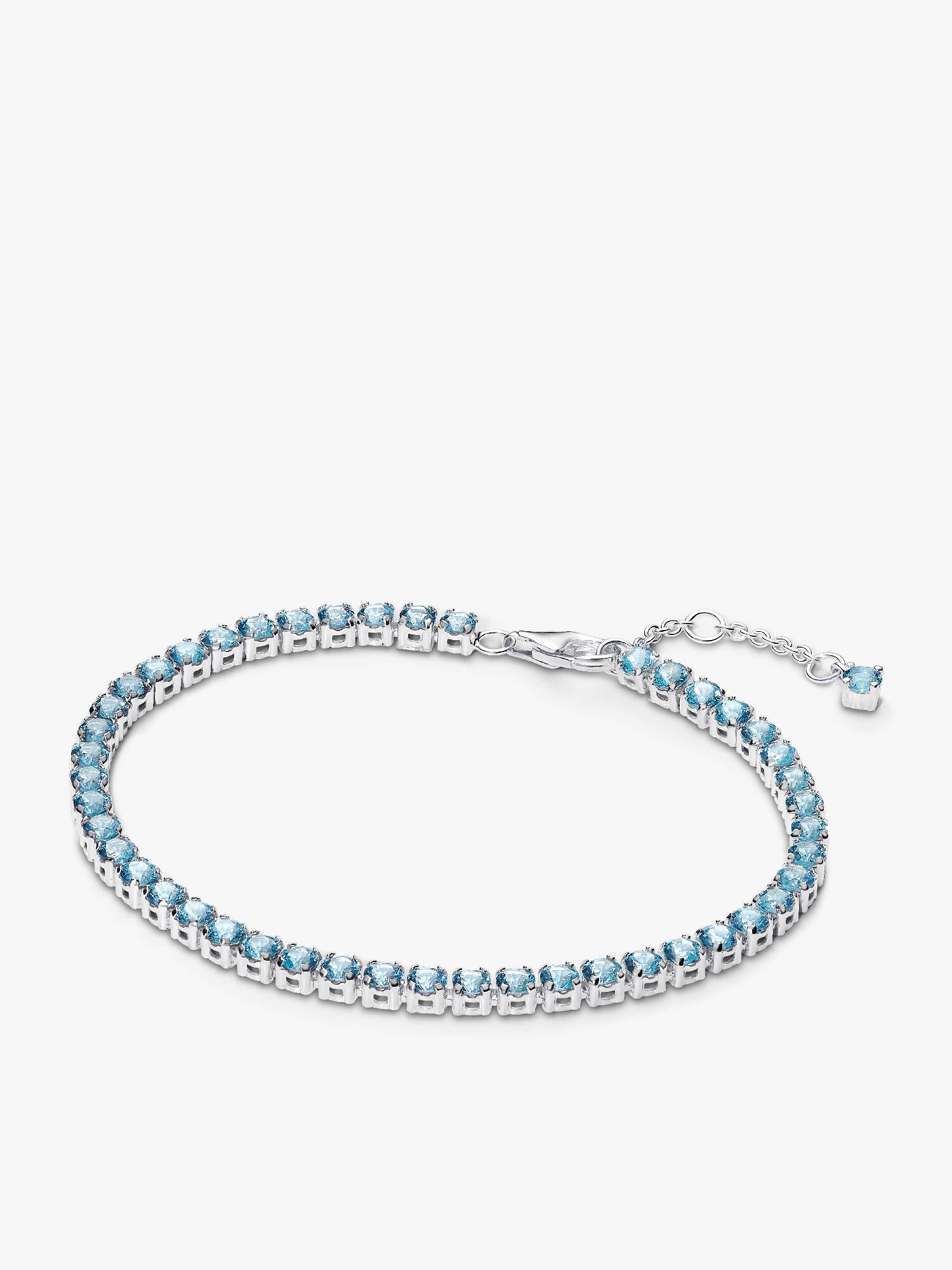 Bracelet Rivière Bleu Clair Scintillant