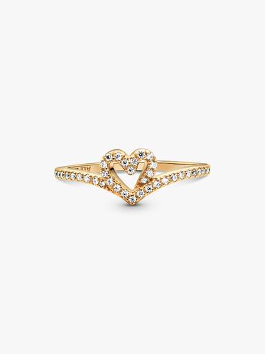 Bague Cœur Scintillant Vœu