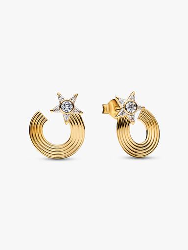 Clous d’Oreilles Étoile Filante Scintillante