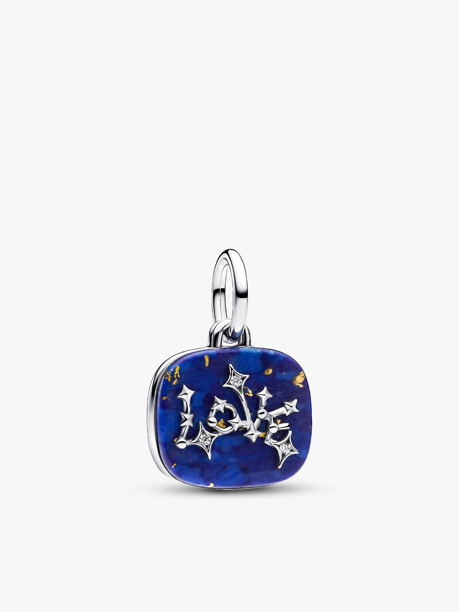 Charm Pendant Double Constellation d’Amour Bleu Céleste