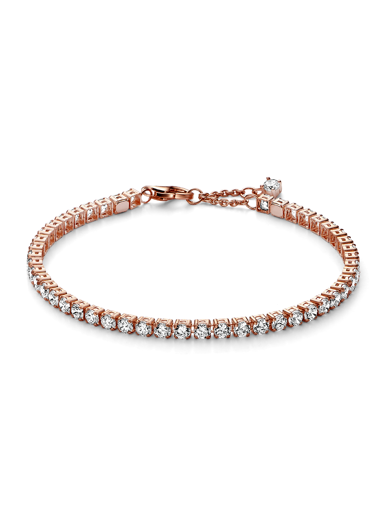 Bracciale tennis in oro rosa | Nicolini Atelier