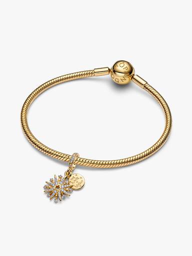 Charm pendente doppio Fuochi d’artificio scintillante