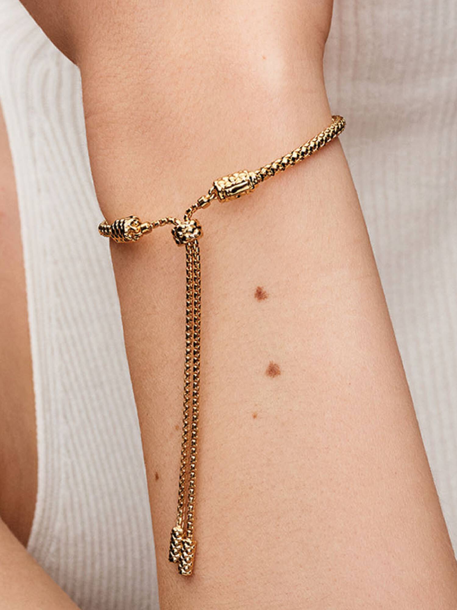 Bracciale Regolabile Maglia Geometrica