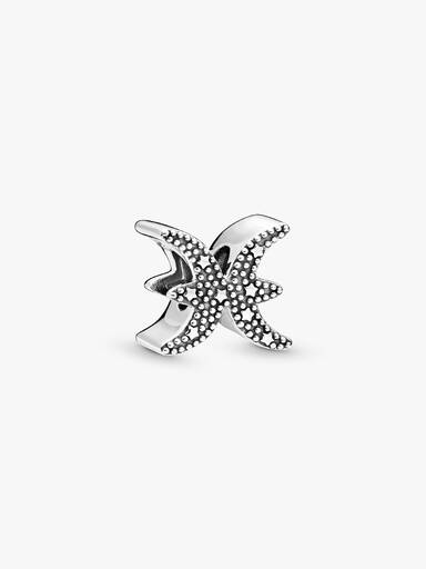 Charm dello zodiaco Pesci scintillante