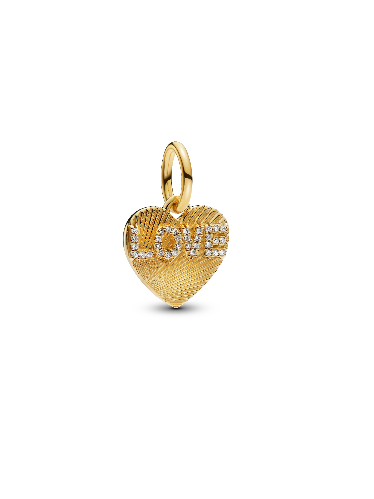 Gravierbarer Love-Herz Charm-Anhänger
