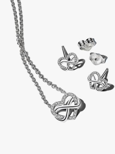 Set Gioielli Cuore Scintillante