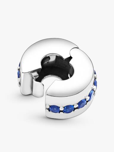 Blaues Funkelndes Clip-Charm
