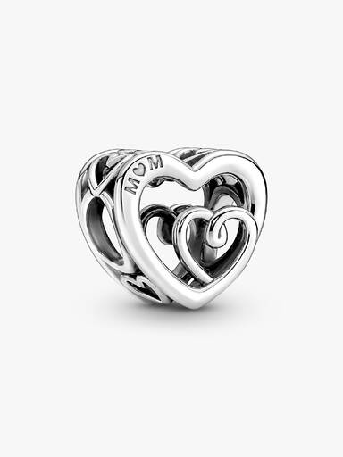 Charm Cuori infiniti intrecciati