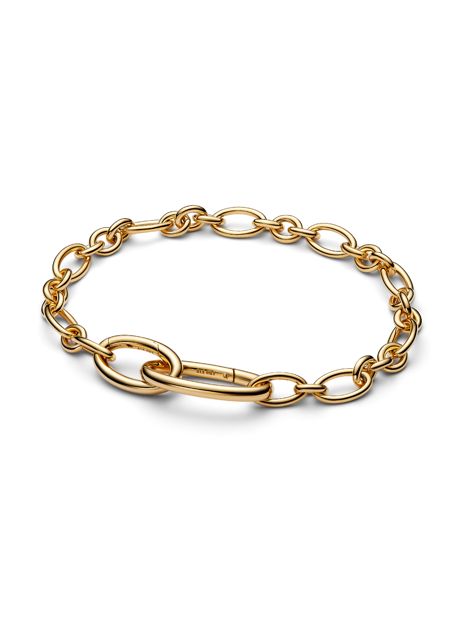 Aufklappbare Ovale Gliederketten-Armband