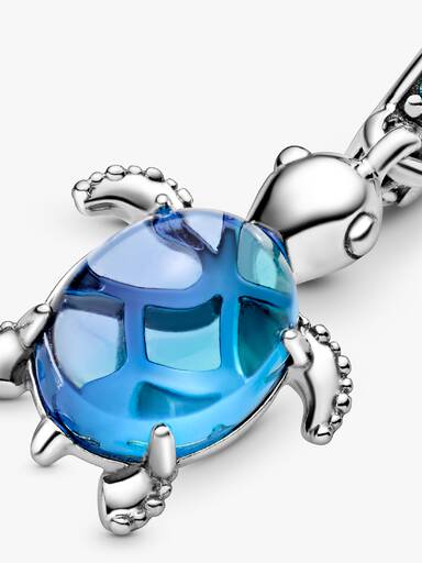 Meeresschildkröte Murano-Glas Charm-Anhänger
