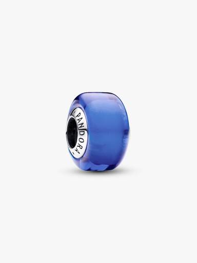 Charm mini in vetro di Murano blu