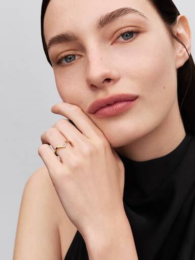 Anello Tiara baguette