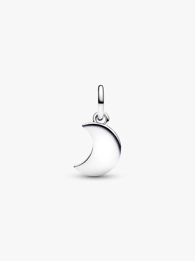 Charm pendente Falce di luna doppio