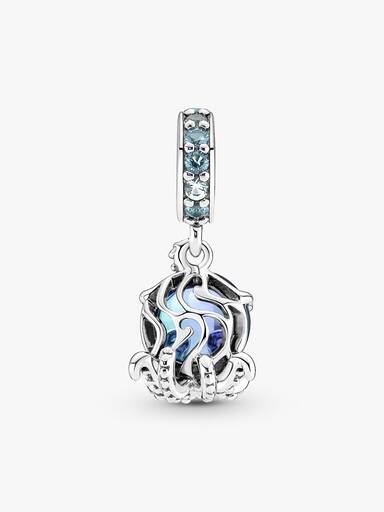 Süßer Oktopus Murano-Glas Charm-Anhänger