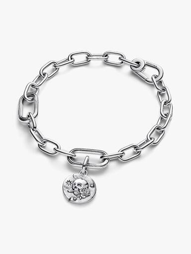 Totenkopf Medaillon-Charm