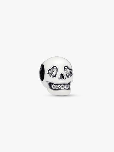 Charm Teschio scintillante che risplende al buio