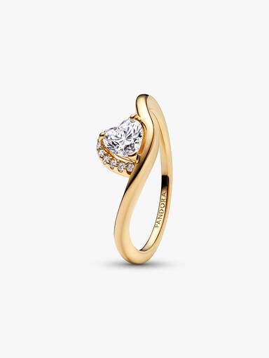 Welliges Herz Ring