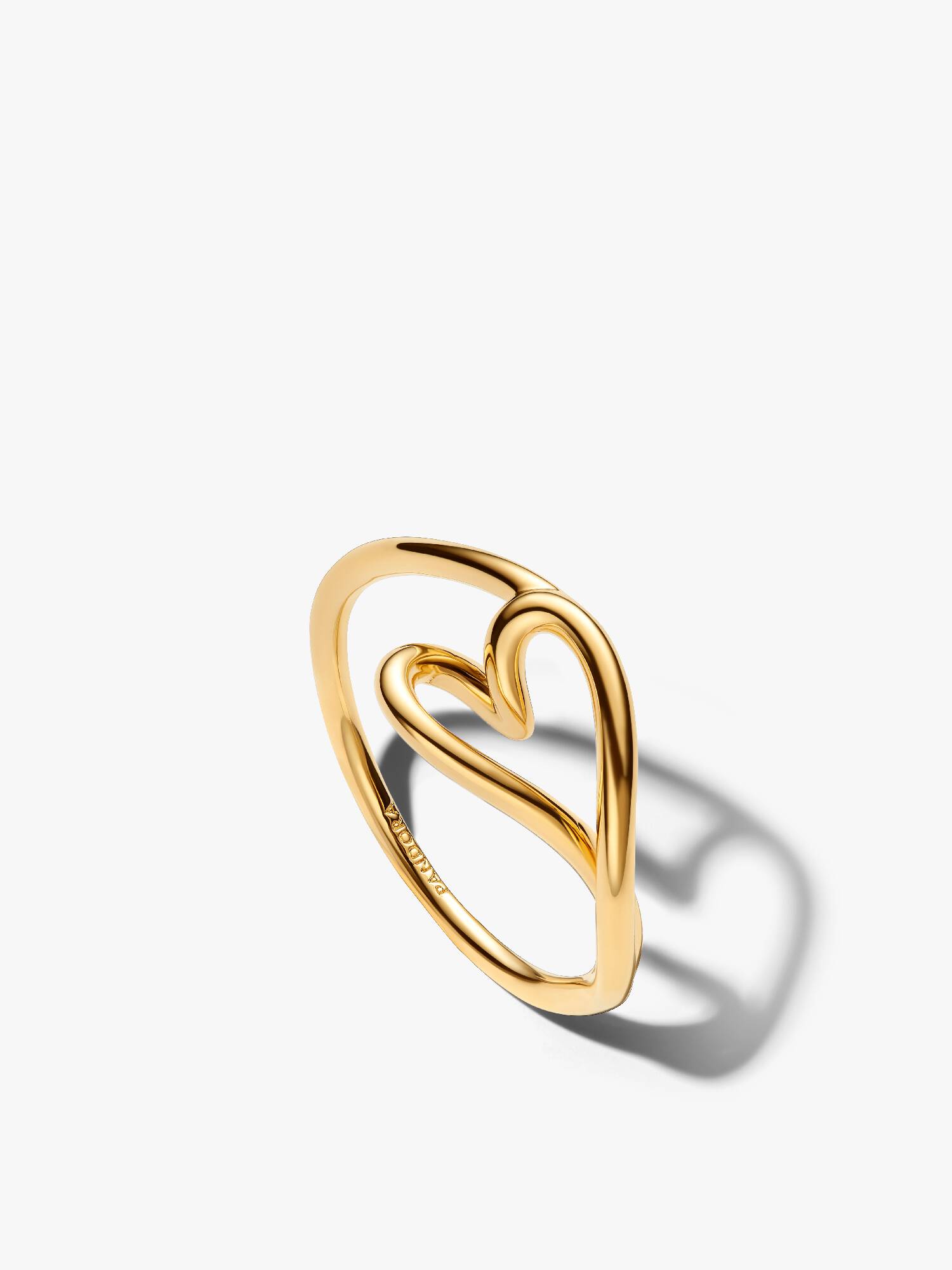 Anello piccolo Cuore Linea Sinuosa