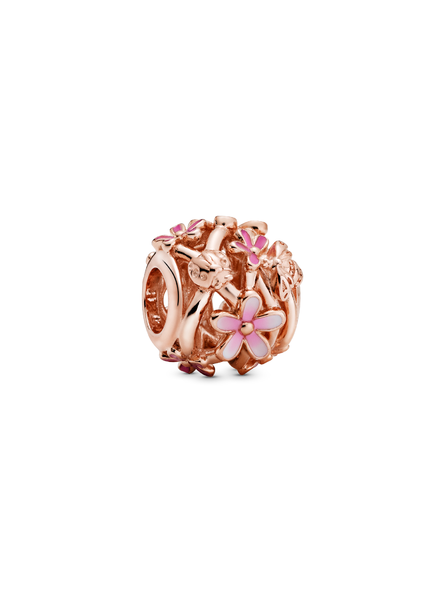 Charm Margherita rosa openwork