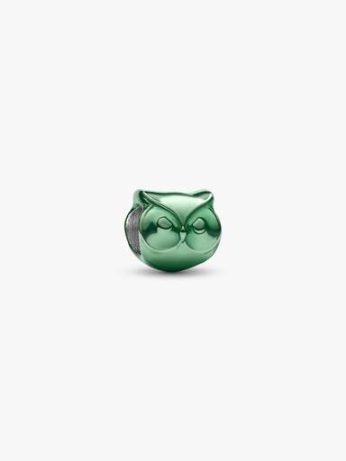 Grüne Eule Mini-Charm