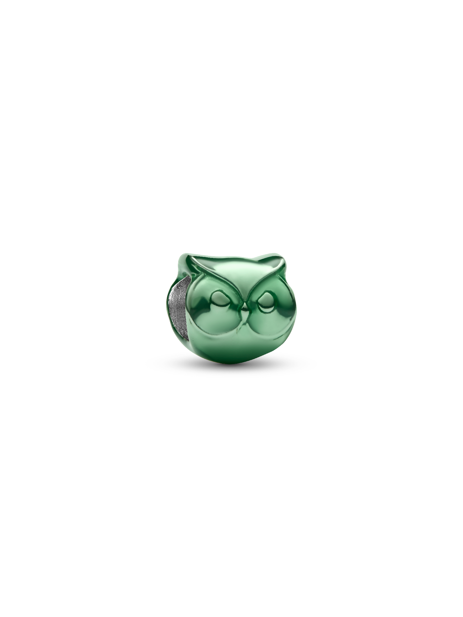 Grüne Eule Mini-Charm