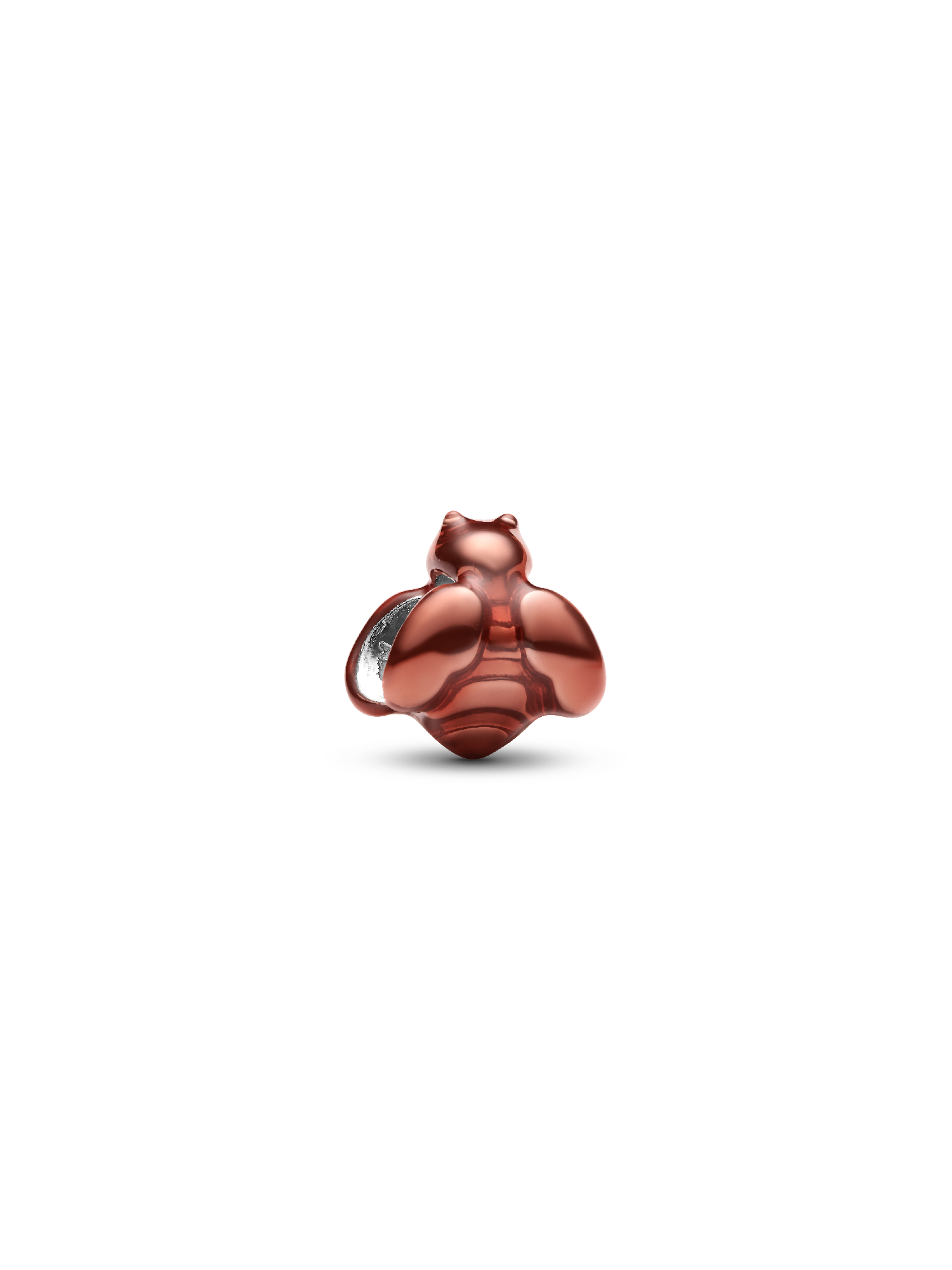 Orangefarbene Biene Mini-Charm