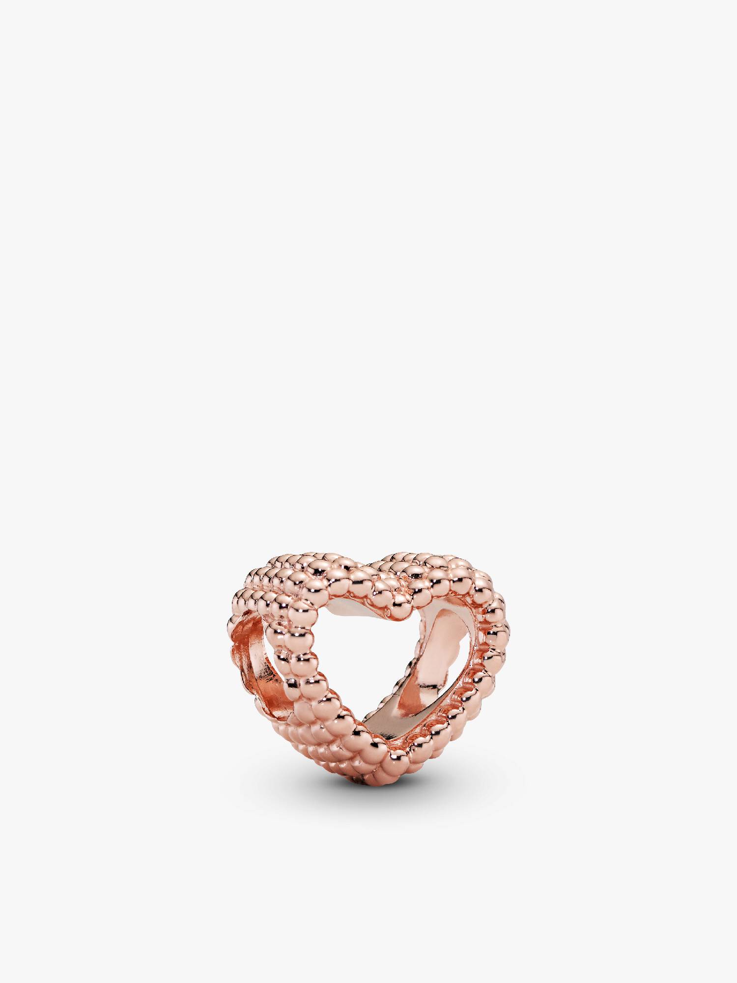 Charm Cœur Ouvert Perlé