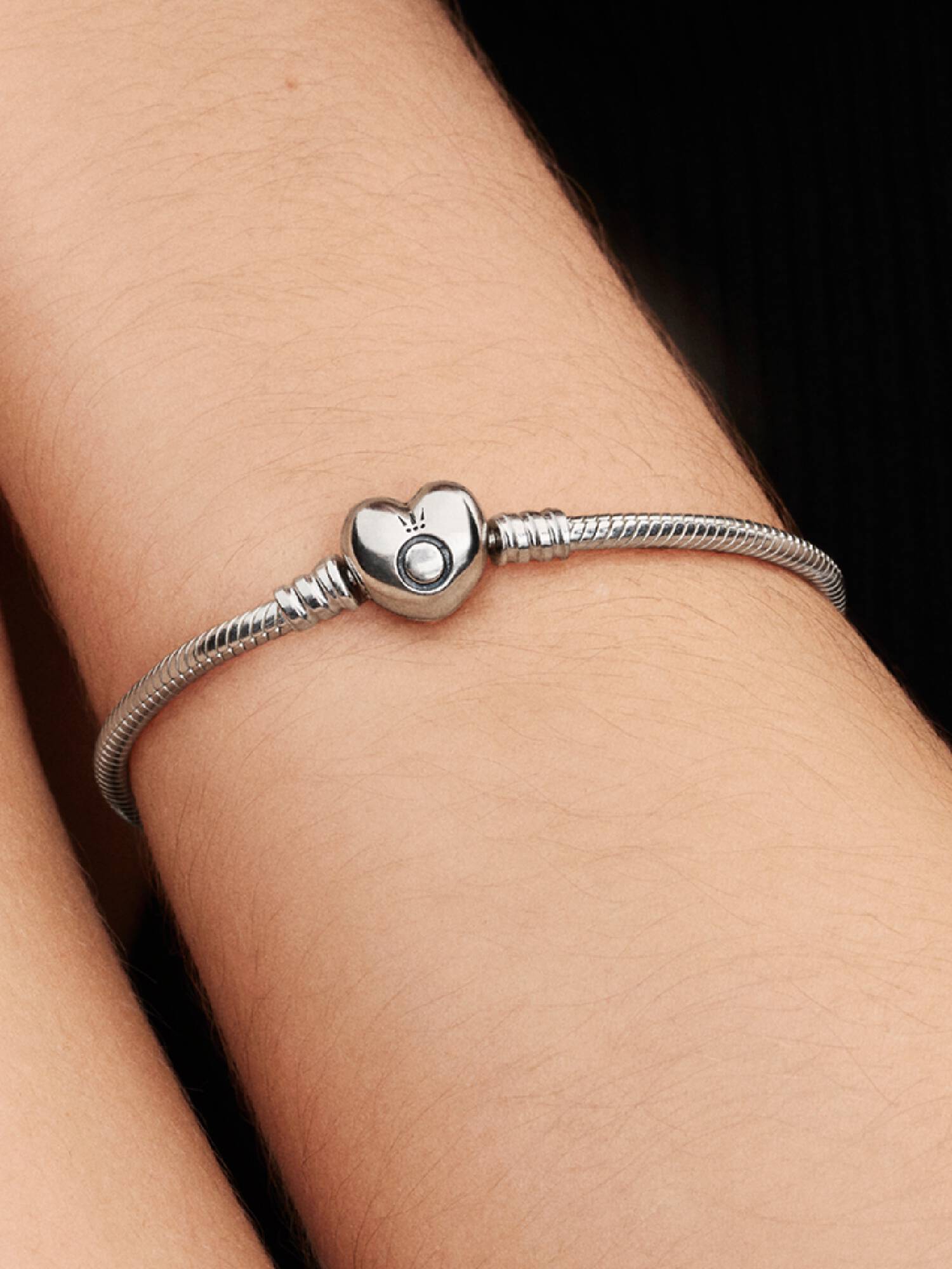Bracelet Chaîne Cœur & Serpent