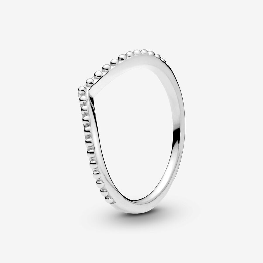 Metallperlen Wishbone-Ring image number 0