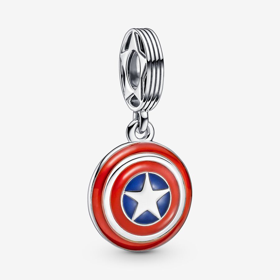 Marvel The Avengers, charm pendente Scudo di Capitan America image number 0