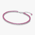 Funkelndes Rosafarbenes Tennisarmband Funkelndes Rosafarbenes Tennisarmband