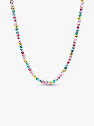Collana Tennis Arcobaleno