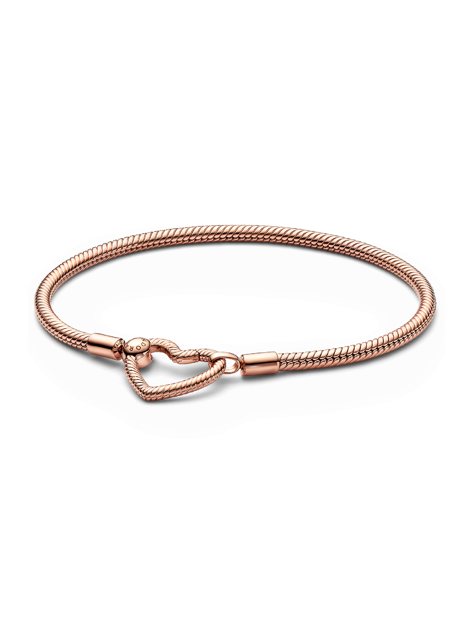 Pandora Moments Herzverschluss Schlangen-Gliederarmband